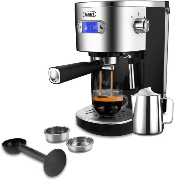 Gevi Espresso Machines 20 Bar Fast Heating Automatic Cappuccino